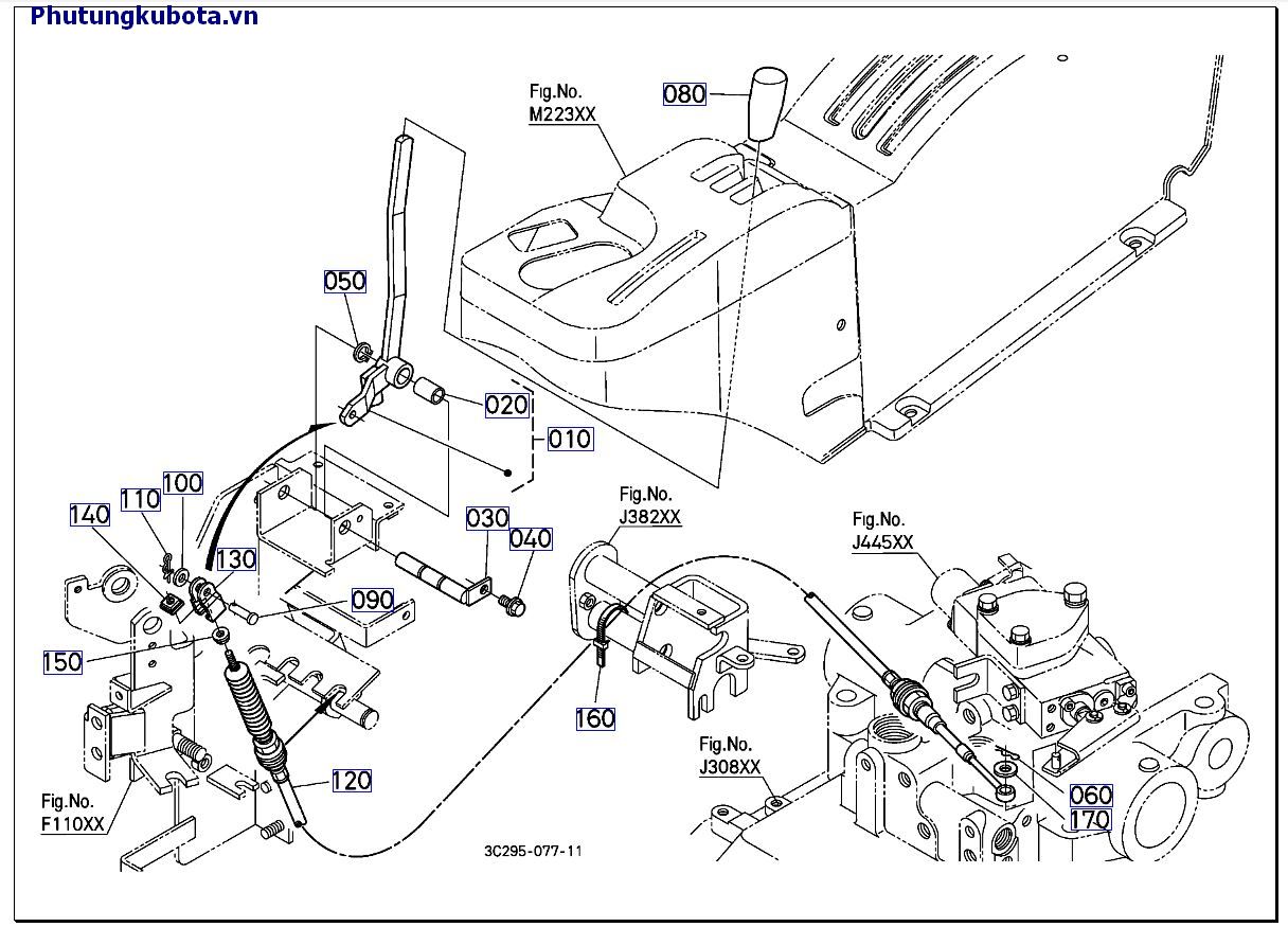 Cần gạt van điều khiển bổ trợ mới 10001-49999